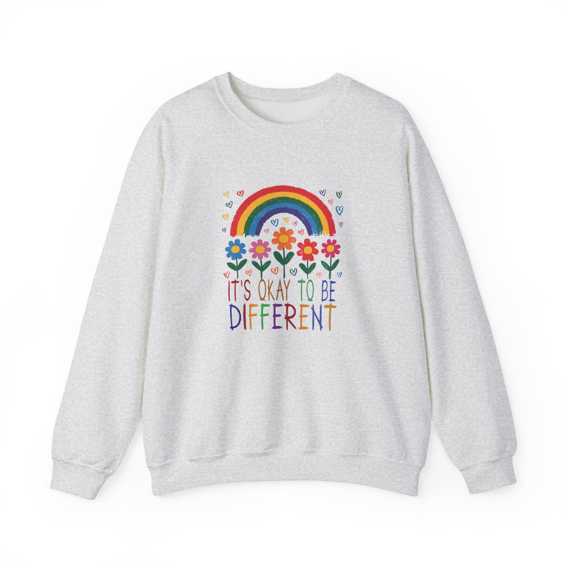 Sweatshirt It's Okay to Be Different Rainbow Autism Awareness Sweatshirt