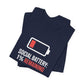 T-Shirt SOCIAL BATTERY: 1% Remaining T-Shirt – Funny Introvert Graphic Tee