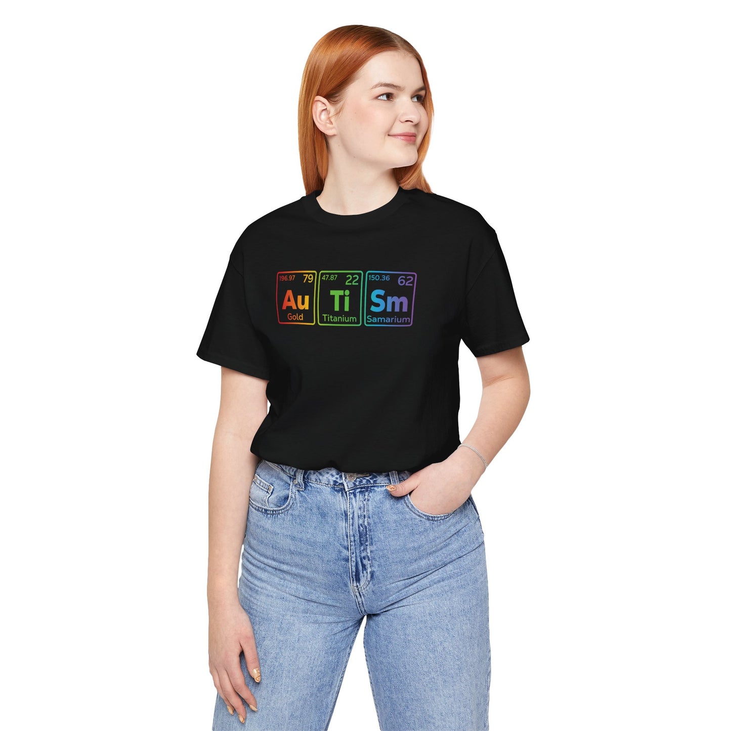 T-Shirt Au Ti Sm AUTISM | Subtle Periodic Autism Awareness T‑Shirt