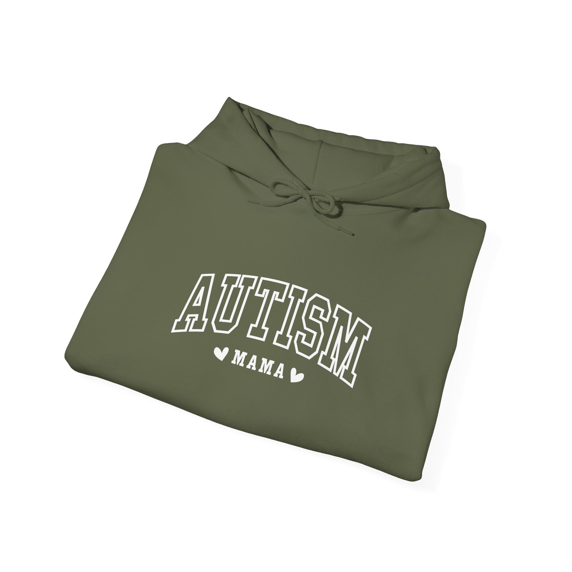 Hoodie AUTISM MAMA Hoodie – Collegiate-Inspired Supportive Mom Design