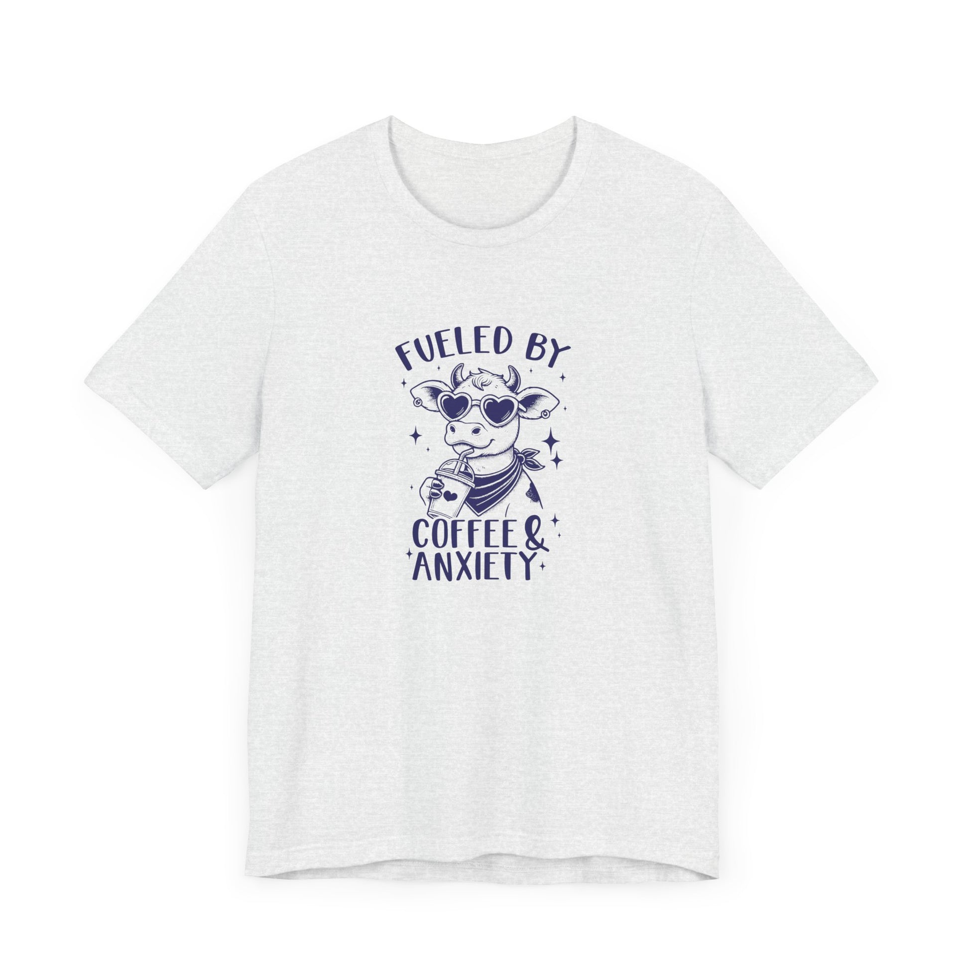 T-Shirt Fueled by Coffee and Anxiety – Funny Women's Anxiety T-shirt