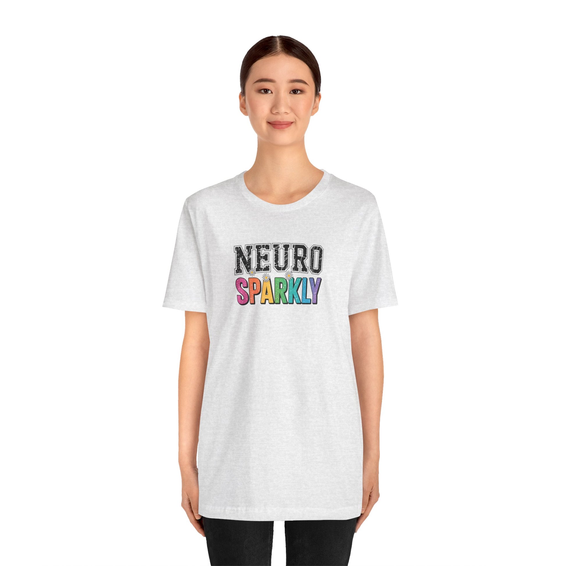 T-Shirt NEURO SPARKLY – Colorful ADHD T Shirt for Women & Young Adults