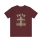 Maroon Empowering Message Tee – Faith Over Fear Shirt for Men & Women