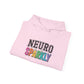 NEURO SPARKLY Autism Hoodie – Bold Varsity Floral Graphic Hoodie
