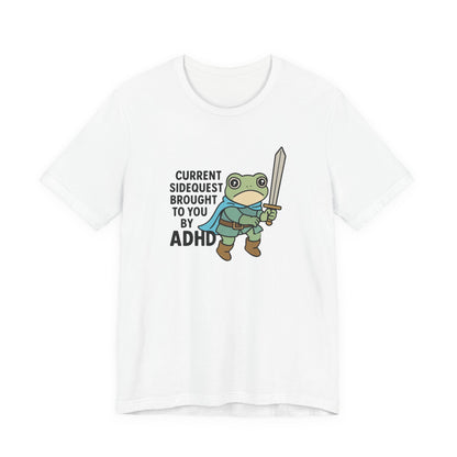 T-Shirt CURRENT SIDEQUEST T-Shirt – Funny ADHD Frog Gaming Shirt