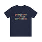 Navy Progress Over Perfection Shirt – Growth Mindset Shirt