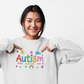 Sweatshirt Accept Understand Love Autism Sweatshirt with Playful Design