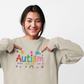 Sweatshirt Accept Understand Love Autism Sweatshirt with Playful Design