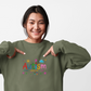 Sweatshirt Accept Understand Love Autism Sweatshirt with Playful Design