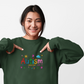 Sweatshirt Accept Understand Love Autism Sweatshirt with Playful Design