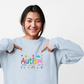 Sweatshirt Accept Understand Love Autism Sweatshirt with Playful Design