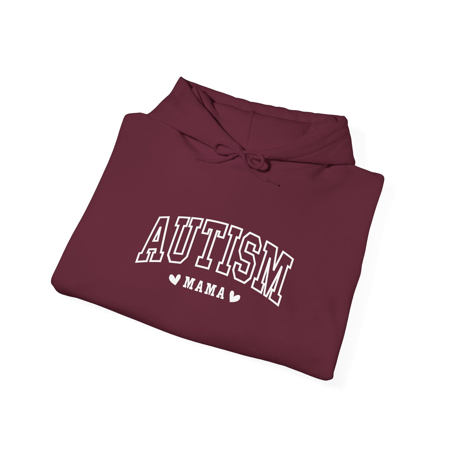 Hoodie AUTISM MAMA Hoodie – Collegiate-Inspired Supportive Mom Design