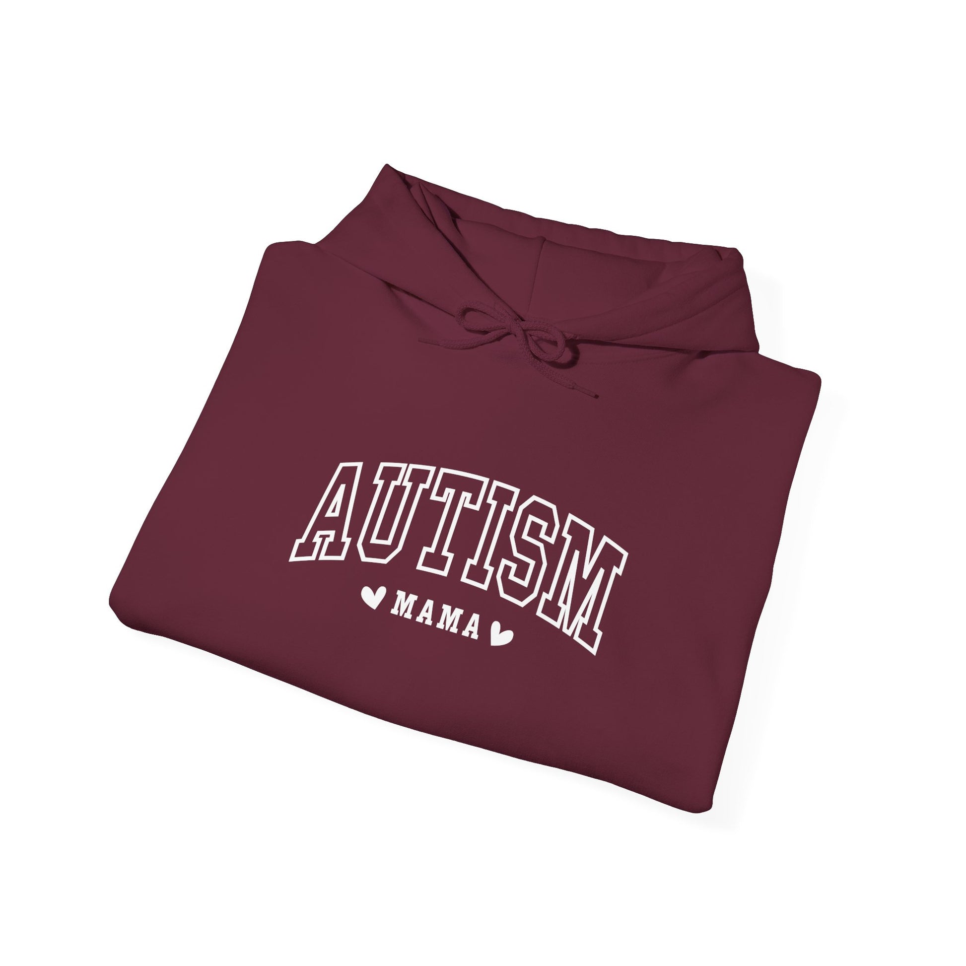 Hoodie AUTISM MAMA Hoodie – Collegiate-Inspired Supportive Mom Design