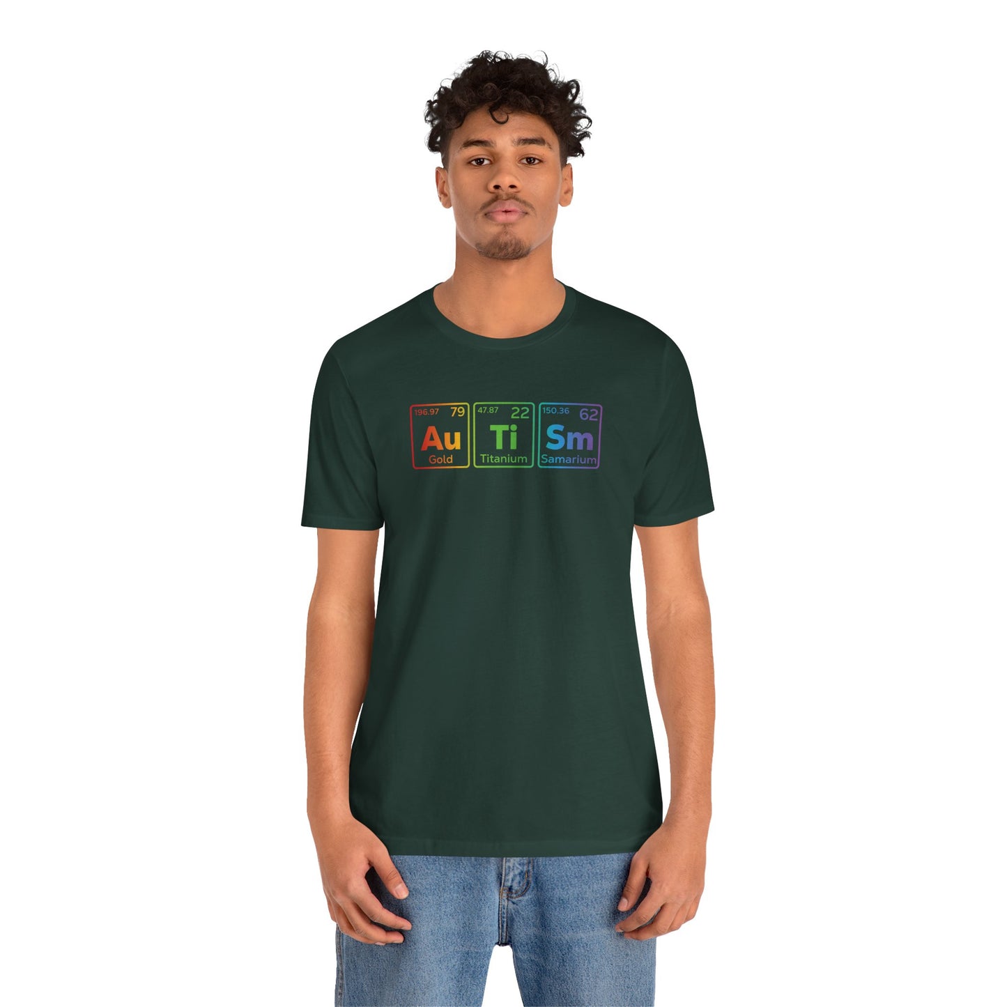T-Shirt Au Ti Sm AUTISM | Subtle Periodic Autism Awareness T‑Shirt