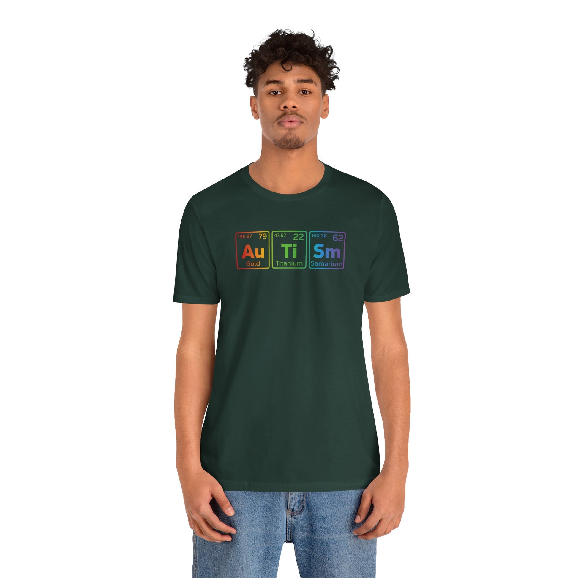 T-Shirt Au Ti Sm AUTISM | Subtle Periodic Autism Awareness T‑Shirt