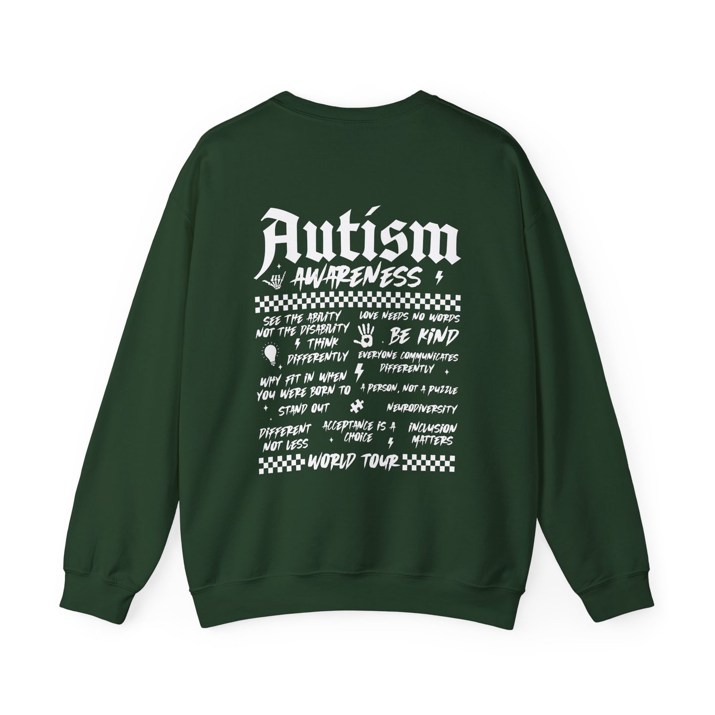 Sweatshirt Autism Awareness World Tour Statement Autism Sweatshirt