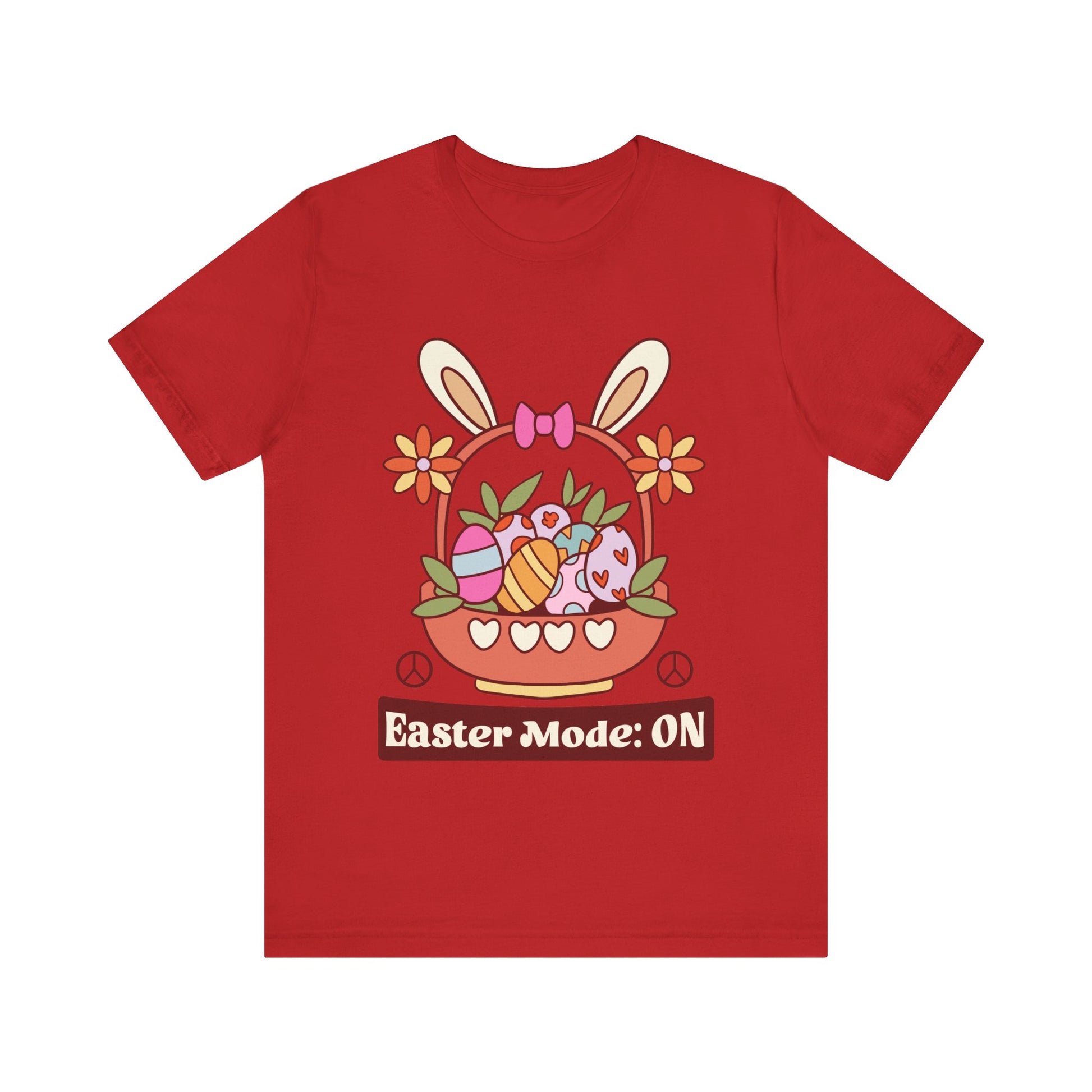 Red Easter Mode: ON Easter Shirt | Funny & Trendy Women's Easter Tee