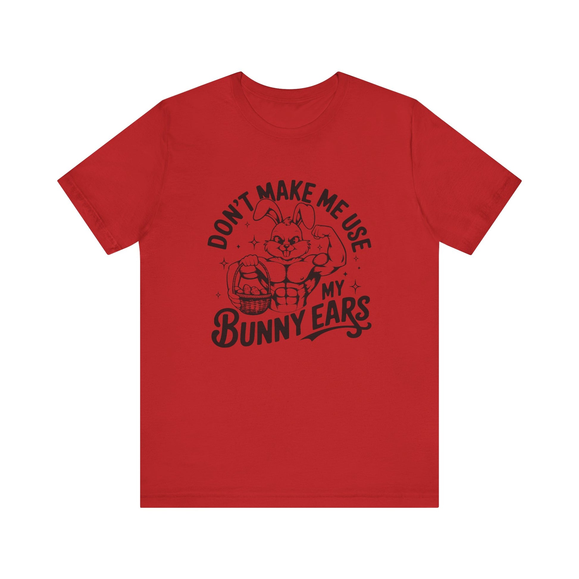 Red Easter Fitness Shirt – Bunny Gains No Days Off Unisex Tee