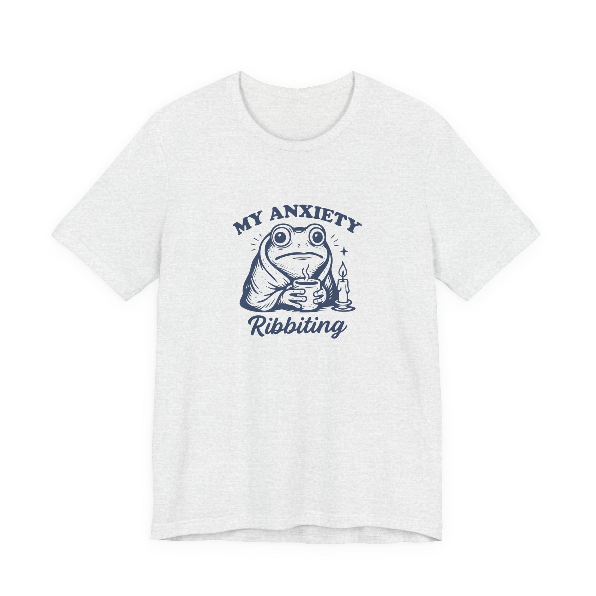 T-Shirt MY ANXIETY Ribbiting Shirt – Funny Anxiety Shirt with Frog Graphic