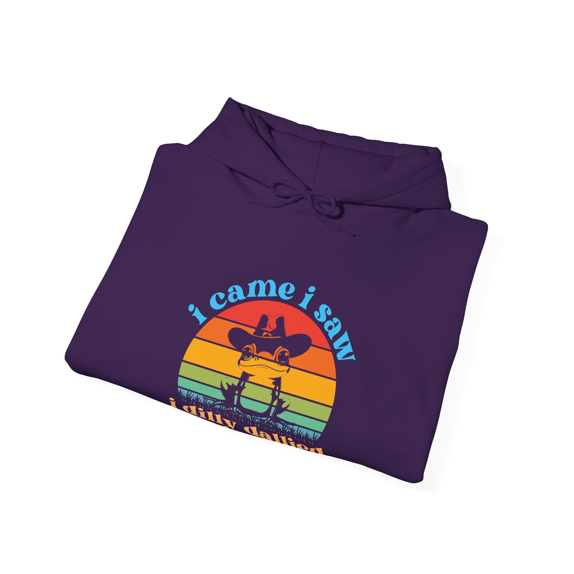 Hoodie i came i saw i dilly dallied Hoodie – Funny ADHD Frog Hoodie