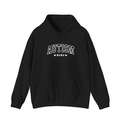 Hoodie AUTISM MAMA Hoodie – Collegiate-Inspired Supportive Mom Design