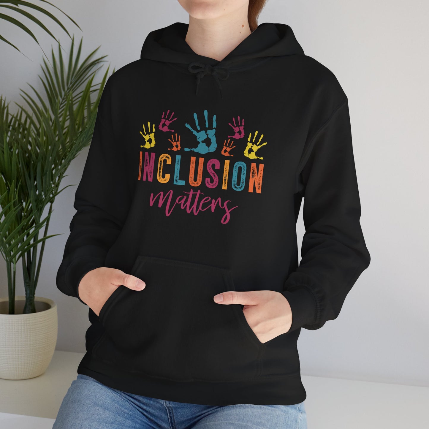 INCLUSION matters Hoodie – Colorful Advocacy Design for Awareness
