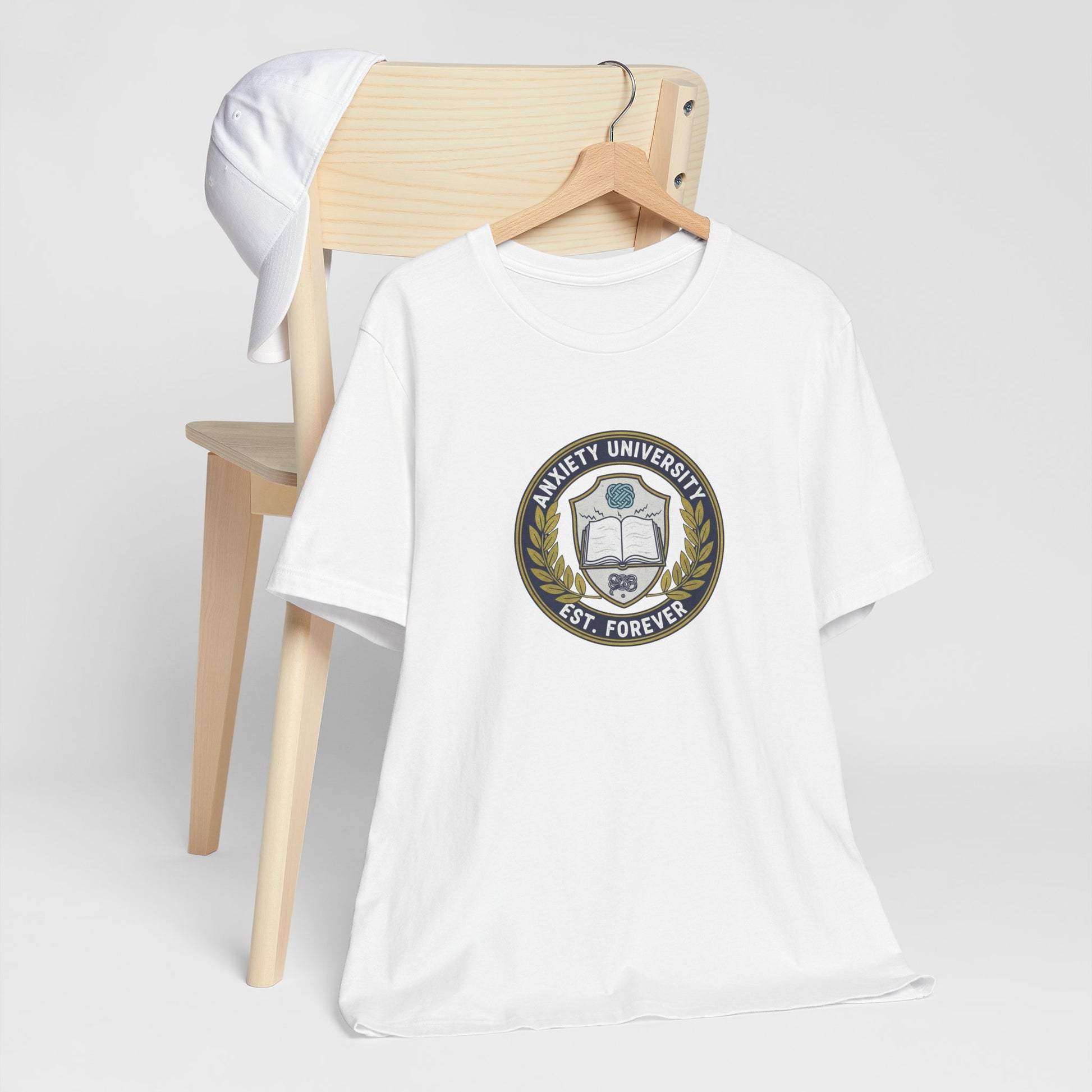 T-Shirt ANXIETY UNIVERSITY Shirt – Funny Collegiate Graphic Tee