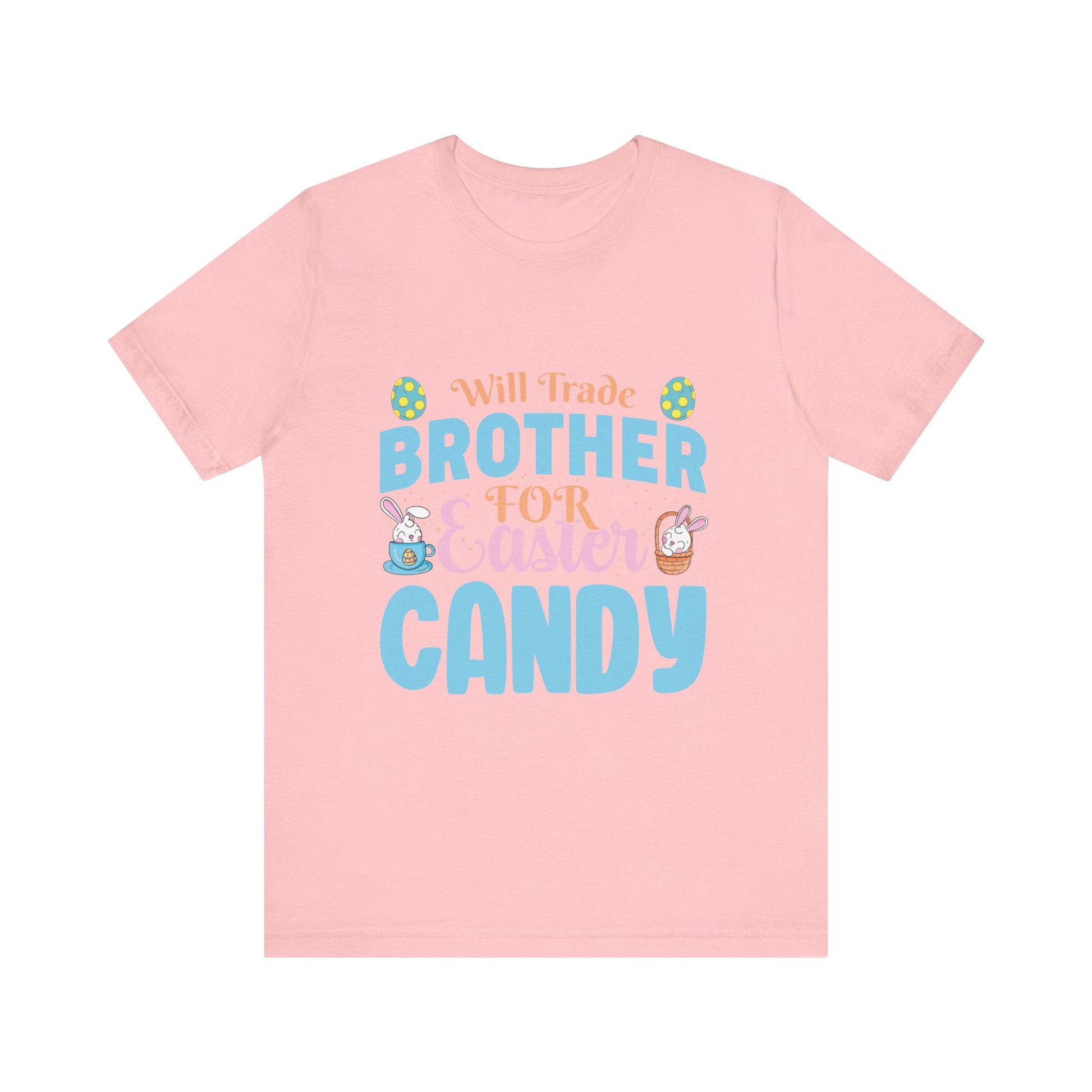 Pink Women’s Easter Shirt – Will Trade Brother for Easter Candy Funny Tee