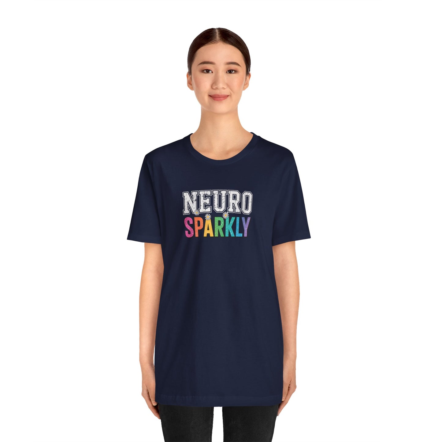 T-Shirt NEURO SPARKLY – Colorful ADHD T Shirt for Women & Young Adults