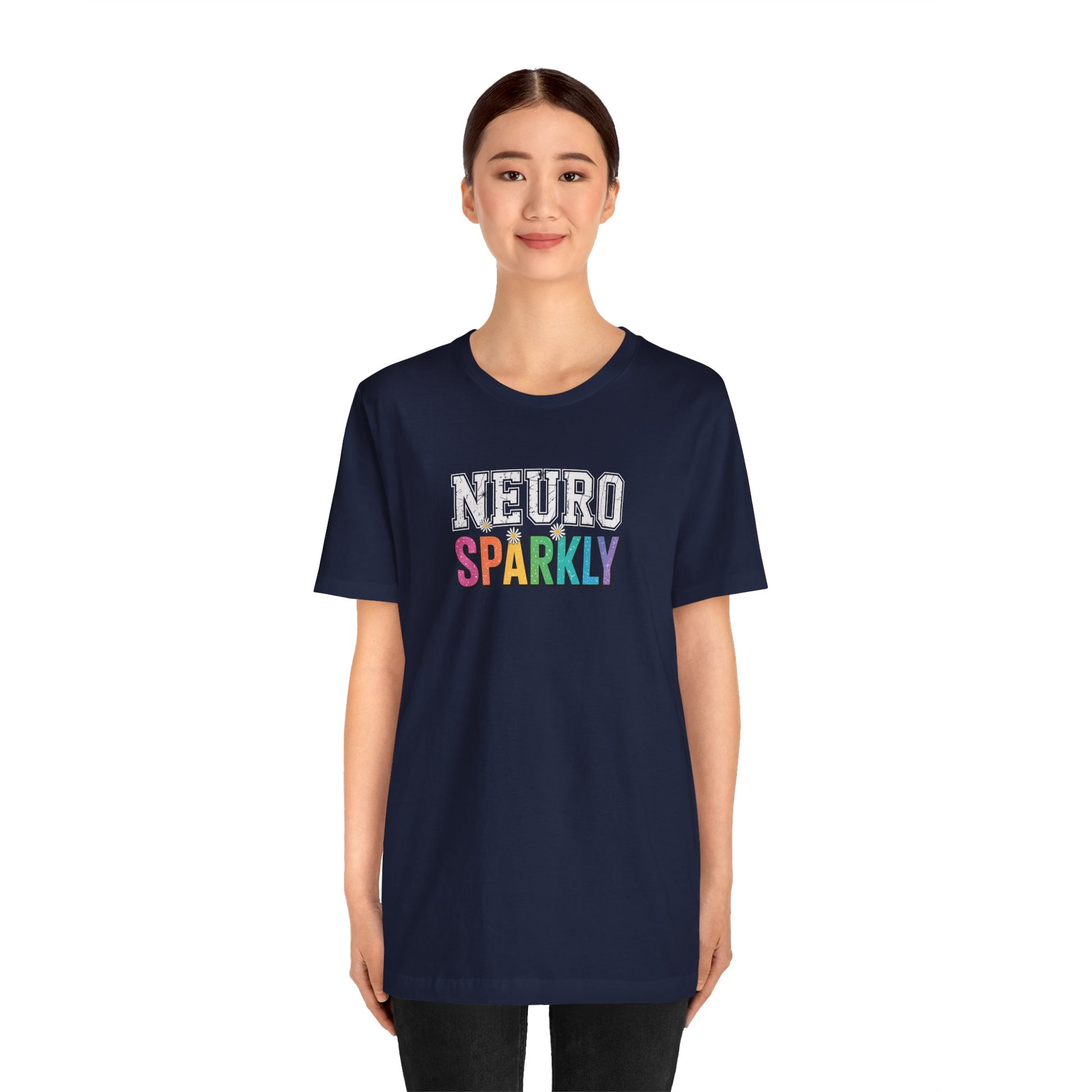 T-Shirt NEURO SPARKLY – Colorful ADHD T Shirt for Women & Young Adults
