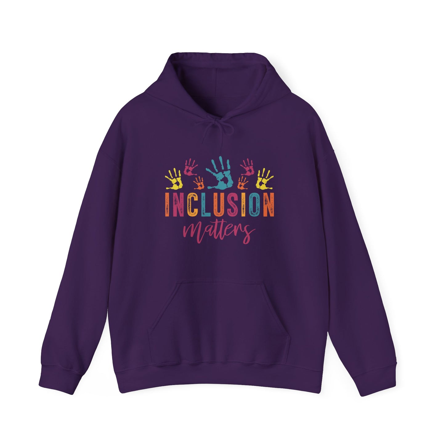 INCLUSION matters Hoodie – Colorful Advocacy Design for Awareness