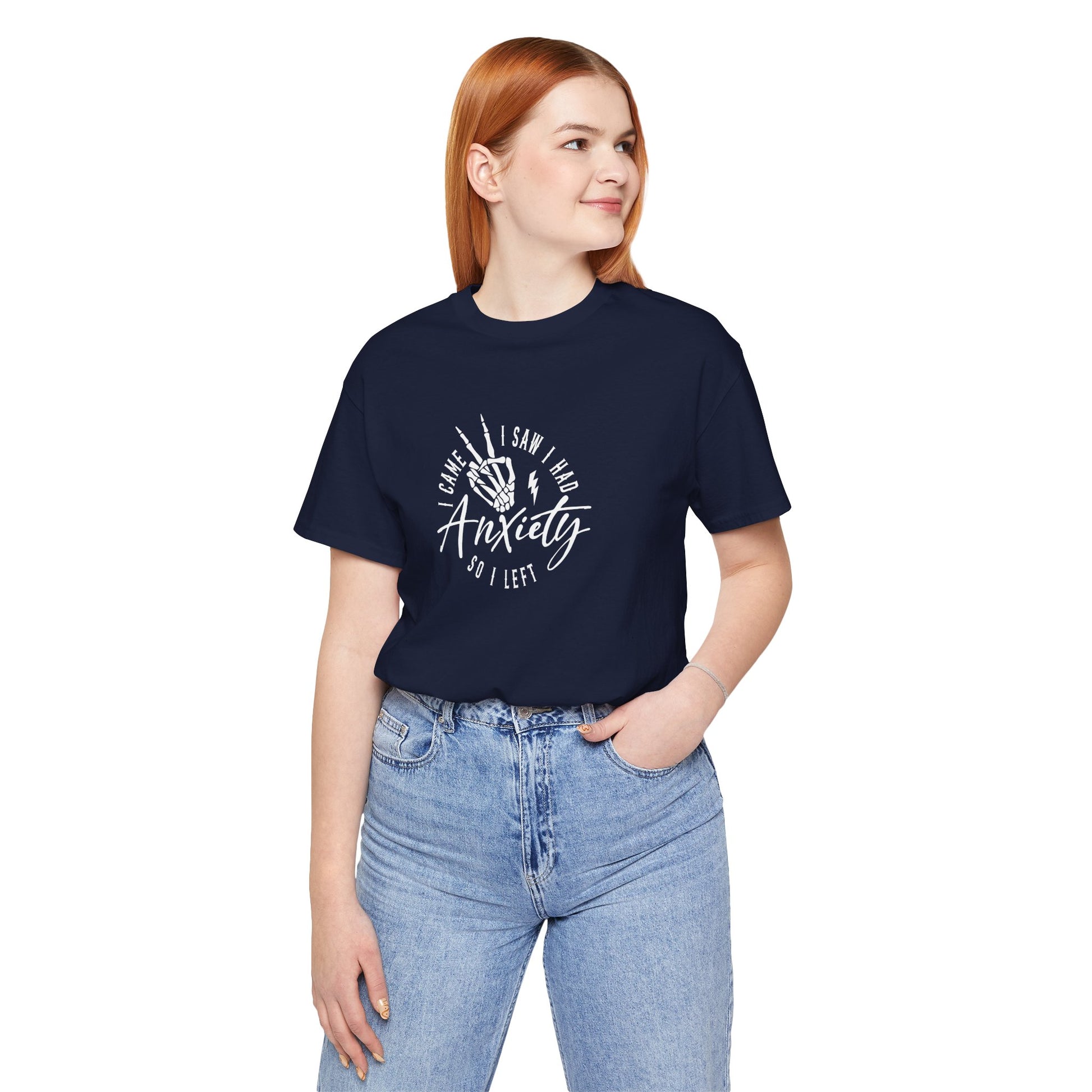 T-Shirt I CAME I SAW I HAD Anxiety Shirt – Funny Mental Health Tee