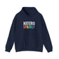 NEURO SPARKLY Autism Hoodie – Bold Varsity Floral Graphic Hoodie