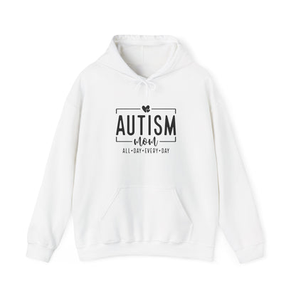 Hoodie AUTISM mom ALL DAY EVERY DAY Hoodie – Minimalist Supportive Design