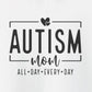 Hoodie AUTISM mom ALL DAY EVERY DAY Hoodie – Minimalist Supportive Design