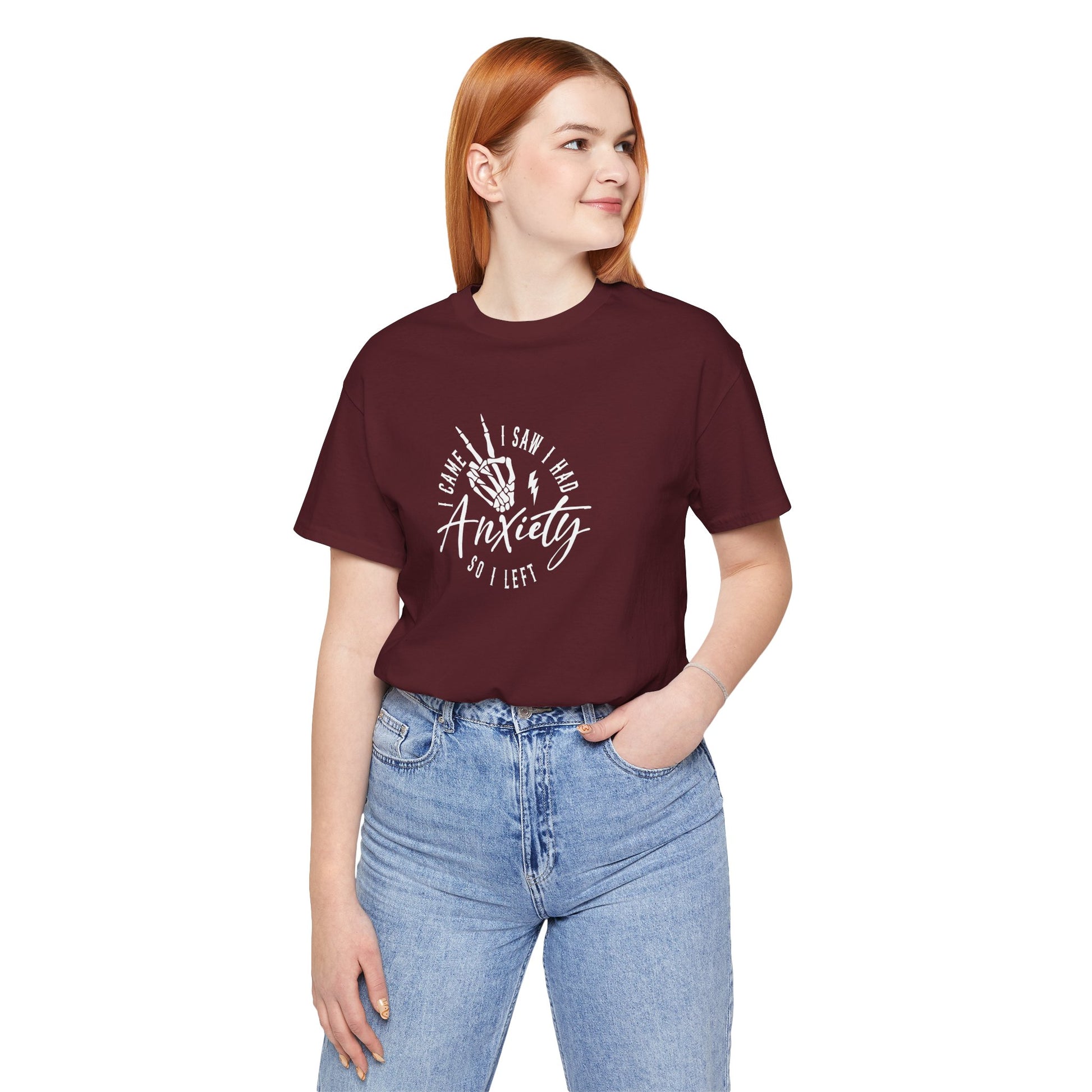 T-Shirt I CAME I SAW I HAD Anxiety Shirt – Funny Mental Health Tee