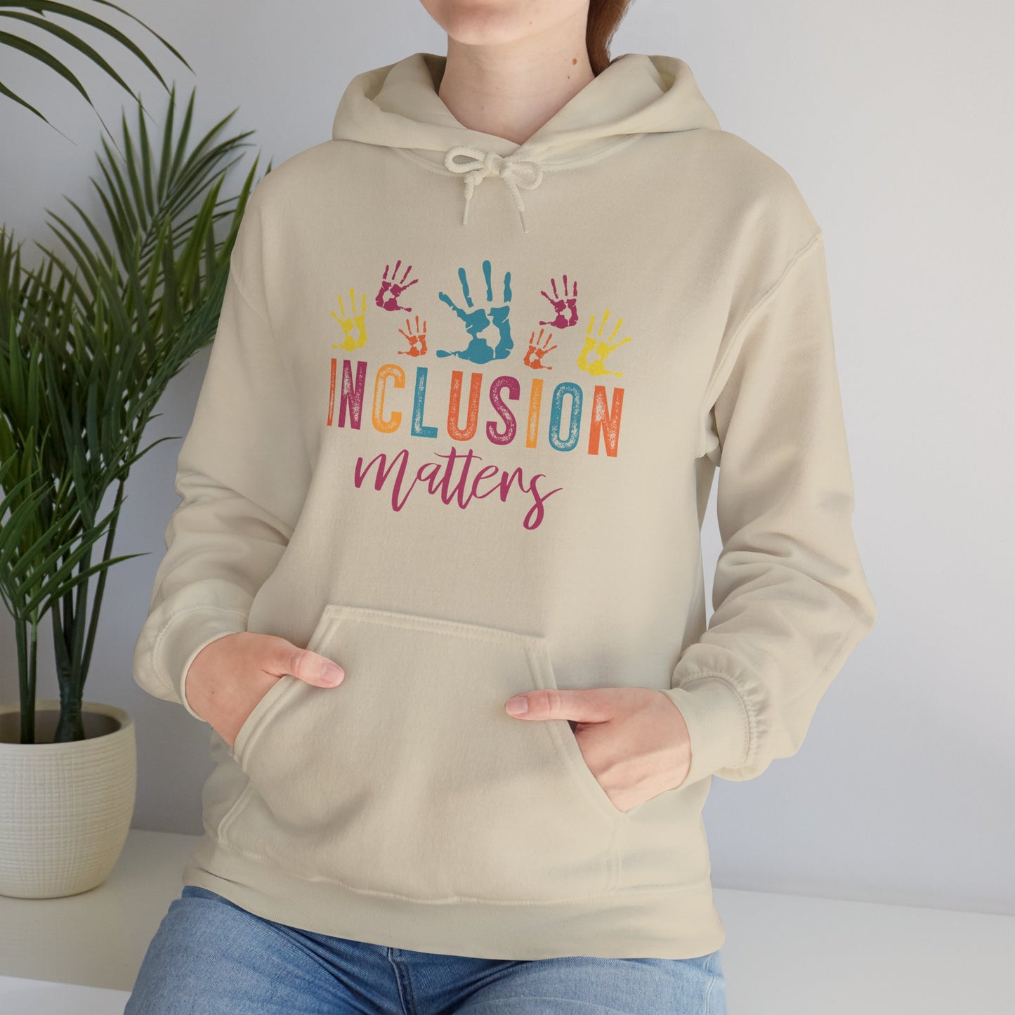 INCLUSION matters Hoodie – Colorful Advocacy Design for Awareness