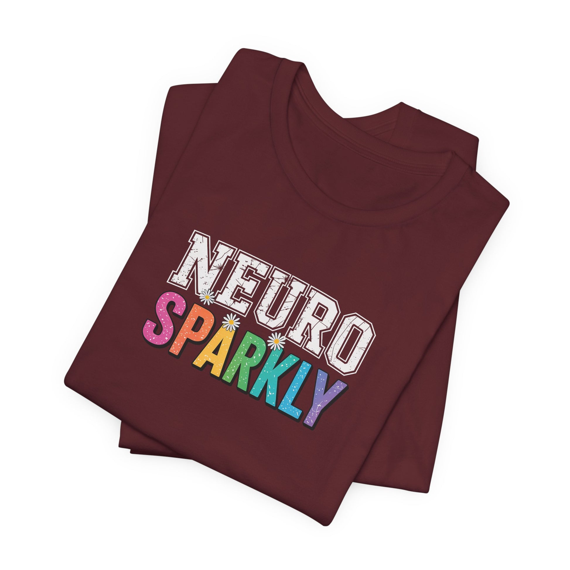 T-Shirt NEURO SPARKLY – Colorful ADHD T Shirt for Women & Young Adults