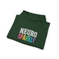 NEURO SPARKLY Autism Hoodie – Bold Varsity Floral Graphic Hoodie