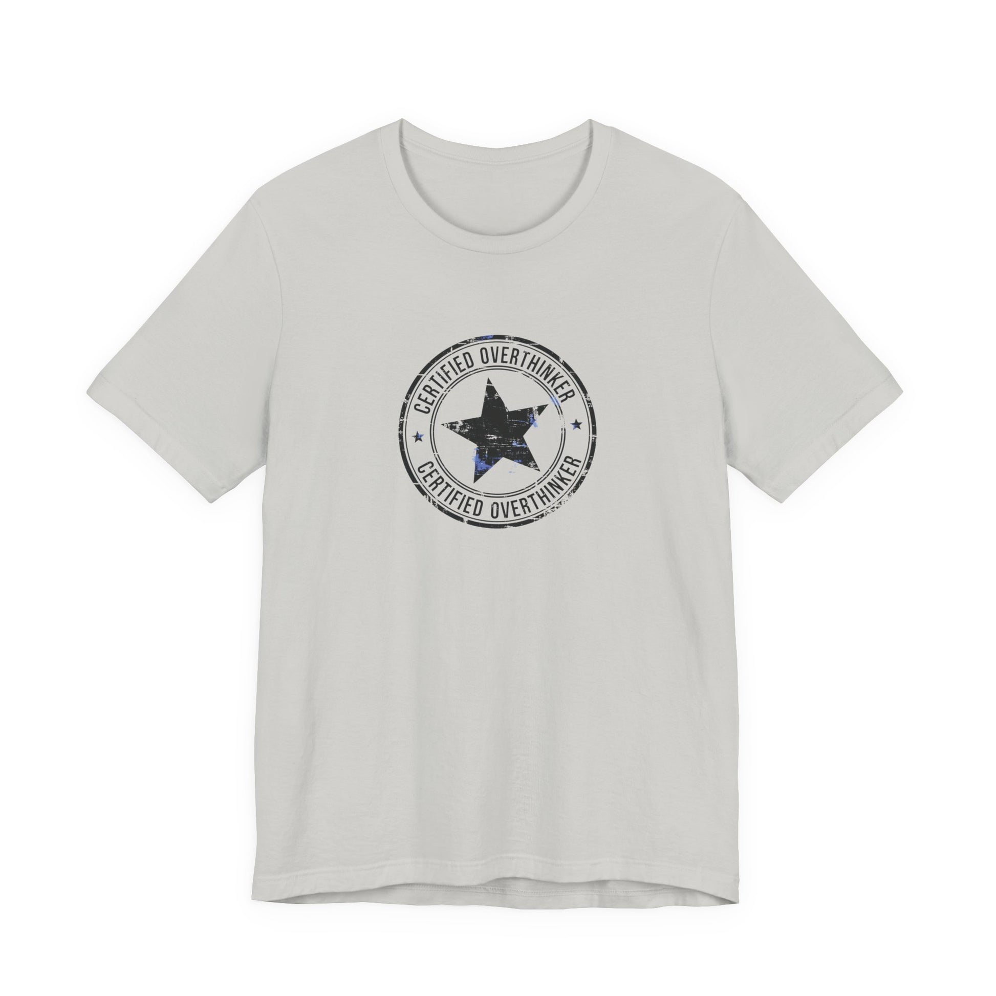T-Shirt CERTIFIED OVERTHINKER T-Shirt – Vintage Stamp Seal Graphic Tee