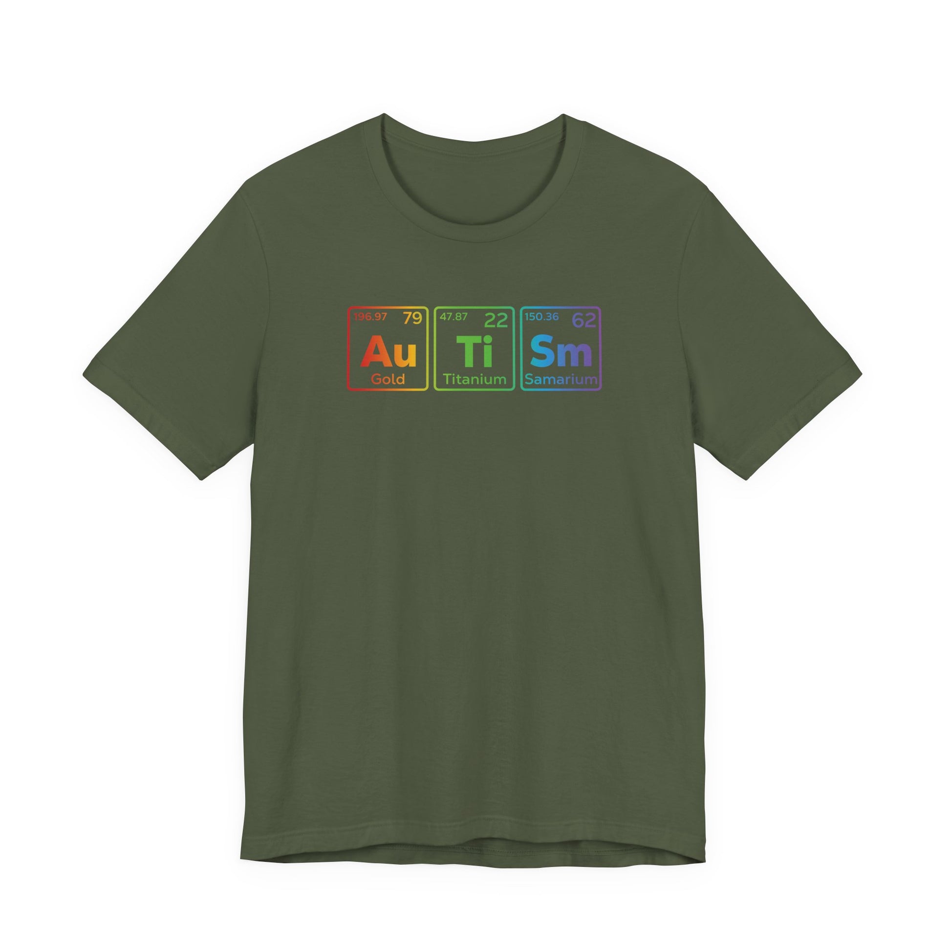T-Shirt Au Ti Sm AUTISM | Subtle Periodic Autism Awareness T‑Shirt