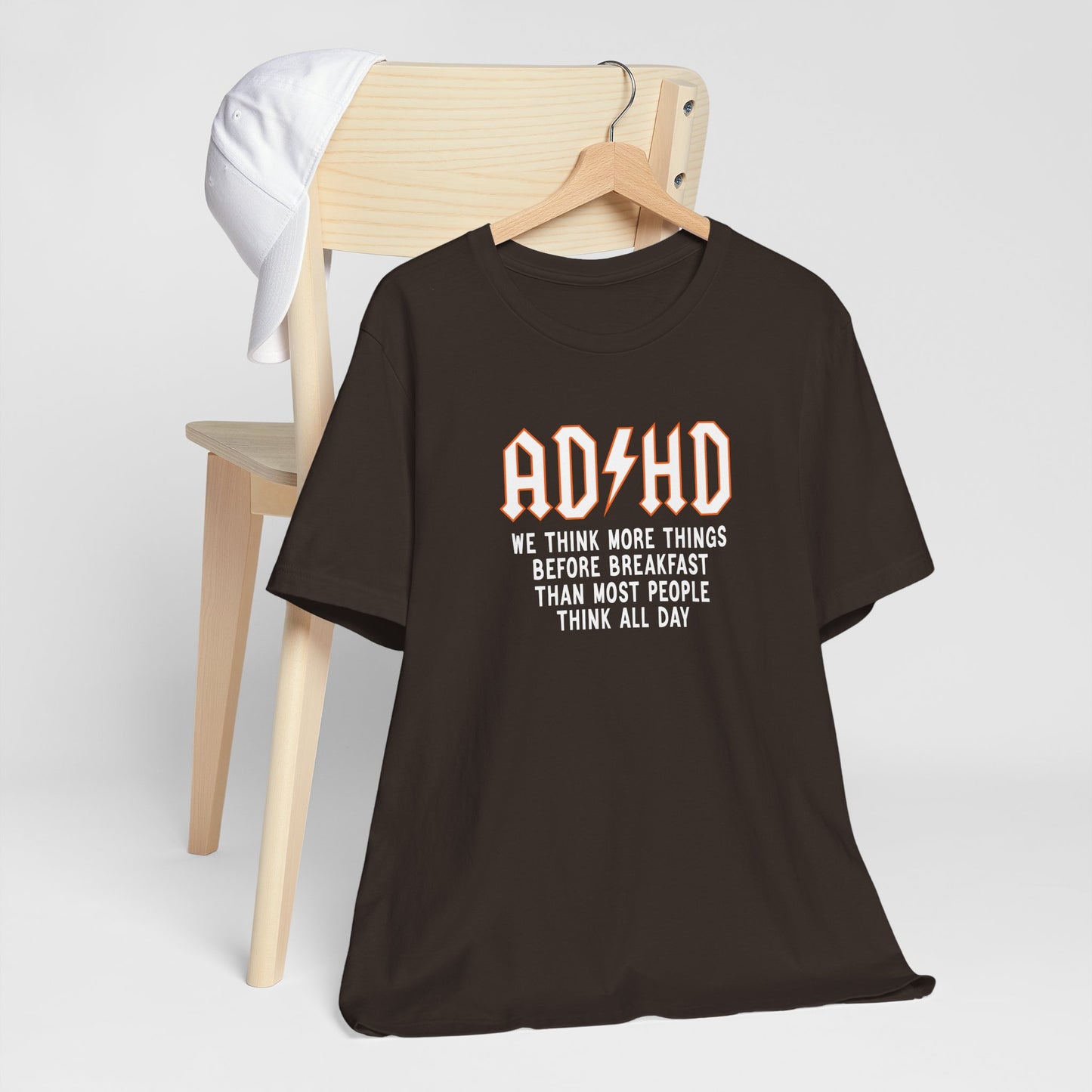 T-Shirt ADHD Lightning Bolt T-Shirt – Bold Funny ADHD Graphic Tee