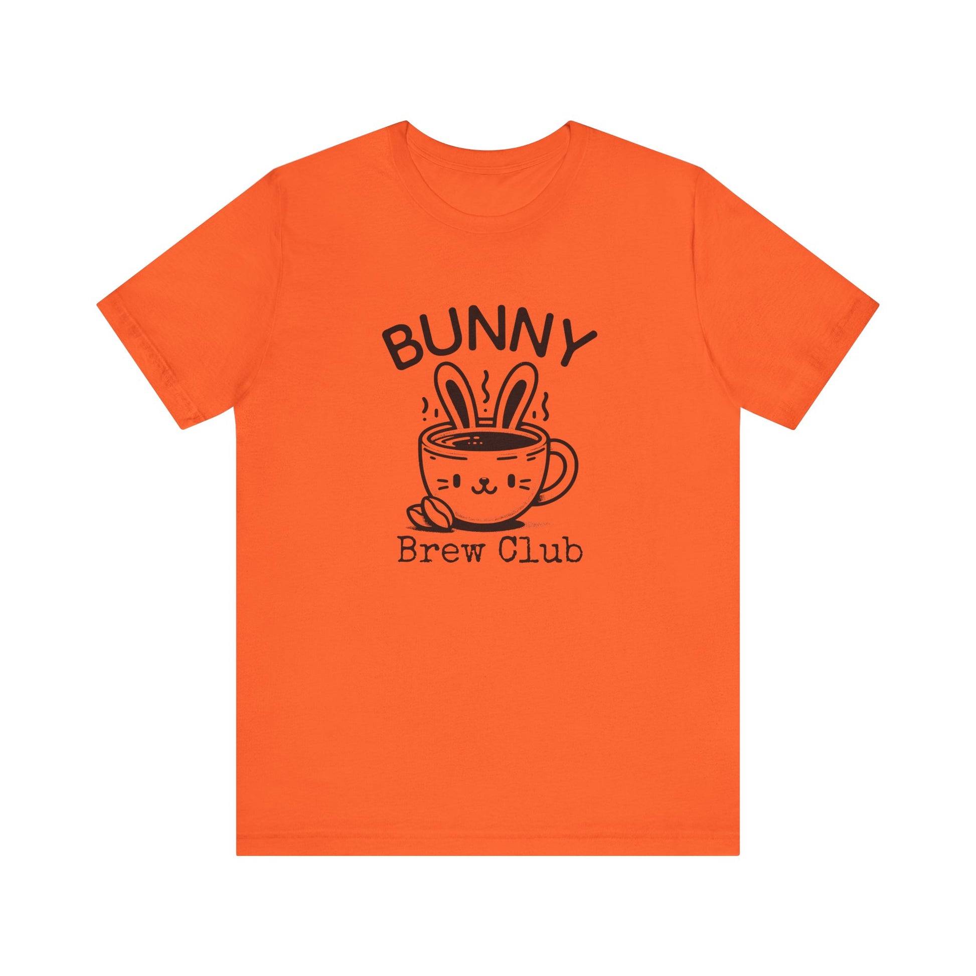 Orange Coffee Easter Shirt – Bunny Brew Club Funny Easter Tee for Women