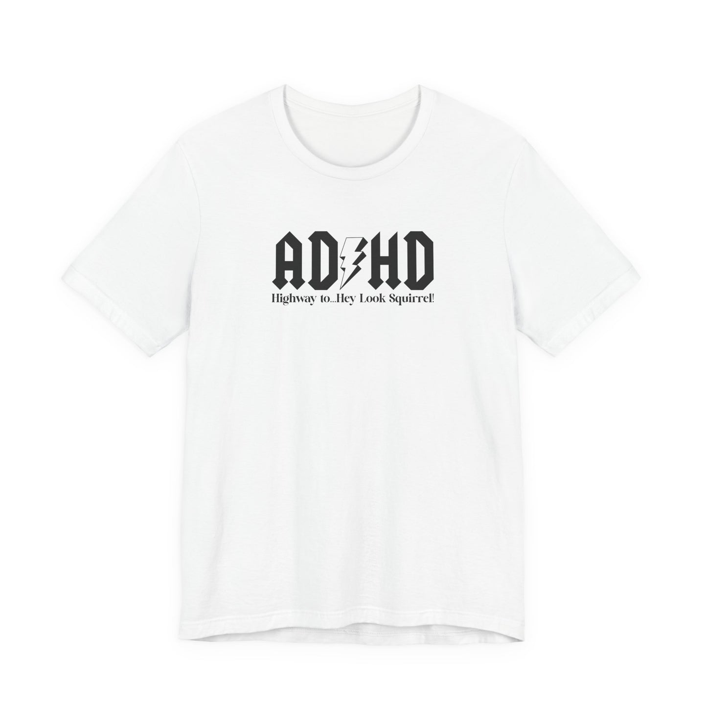 T-Shirt Highway to ADHD Funny T-Shirt – Gothic Pop Culture Graphic Tee