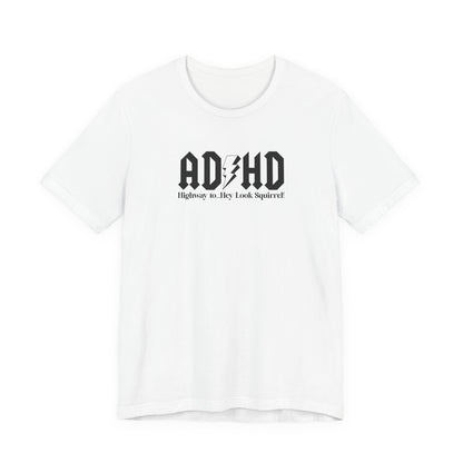 T-Shirt Highway to ADHD Funny T-Shirt – Gothic Pop Culture Graphic Tee