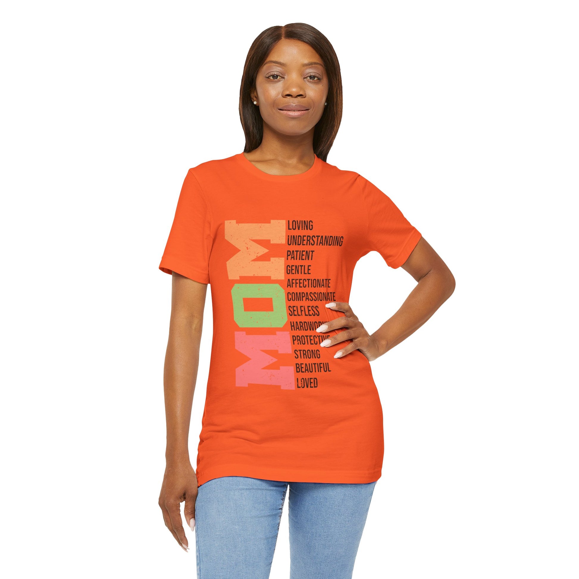 Empowering Mom T-Shirt – Beautiful, Strong, Loved MOM