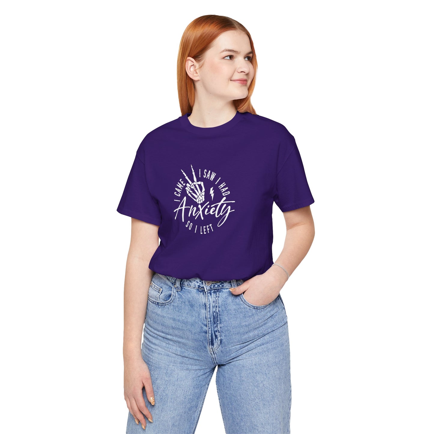 T-Shirt I CAME I SAW I HAD Anxiety Shirt – Funny Mental Health Tee