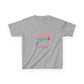 Sport Grey Bunny Kisses & Easter Wishes Kids Easter Shirt | Cute Easter Tee