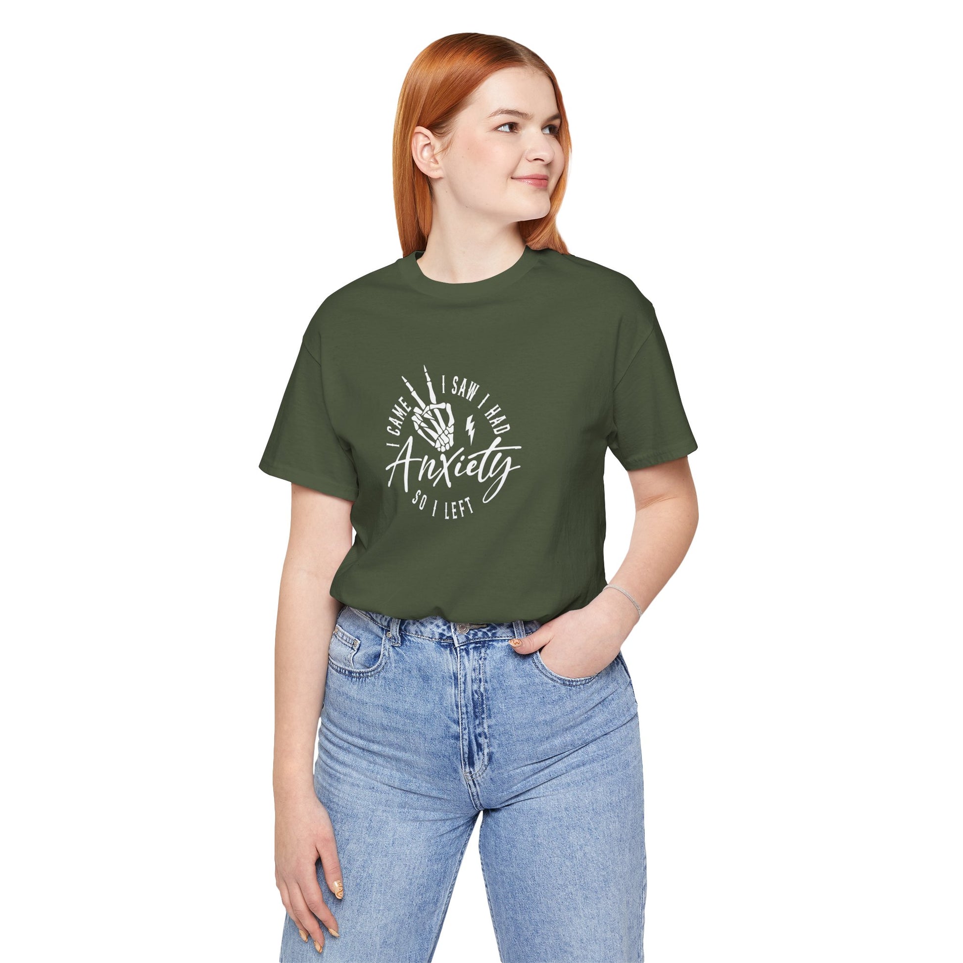T-Shirt I CAME I SAW I HAD Anxiety Shirt – Funny Mental Health Tee