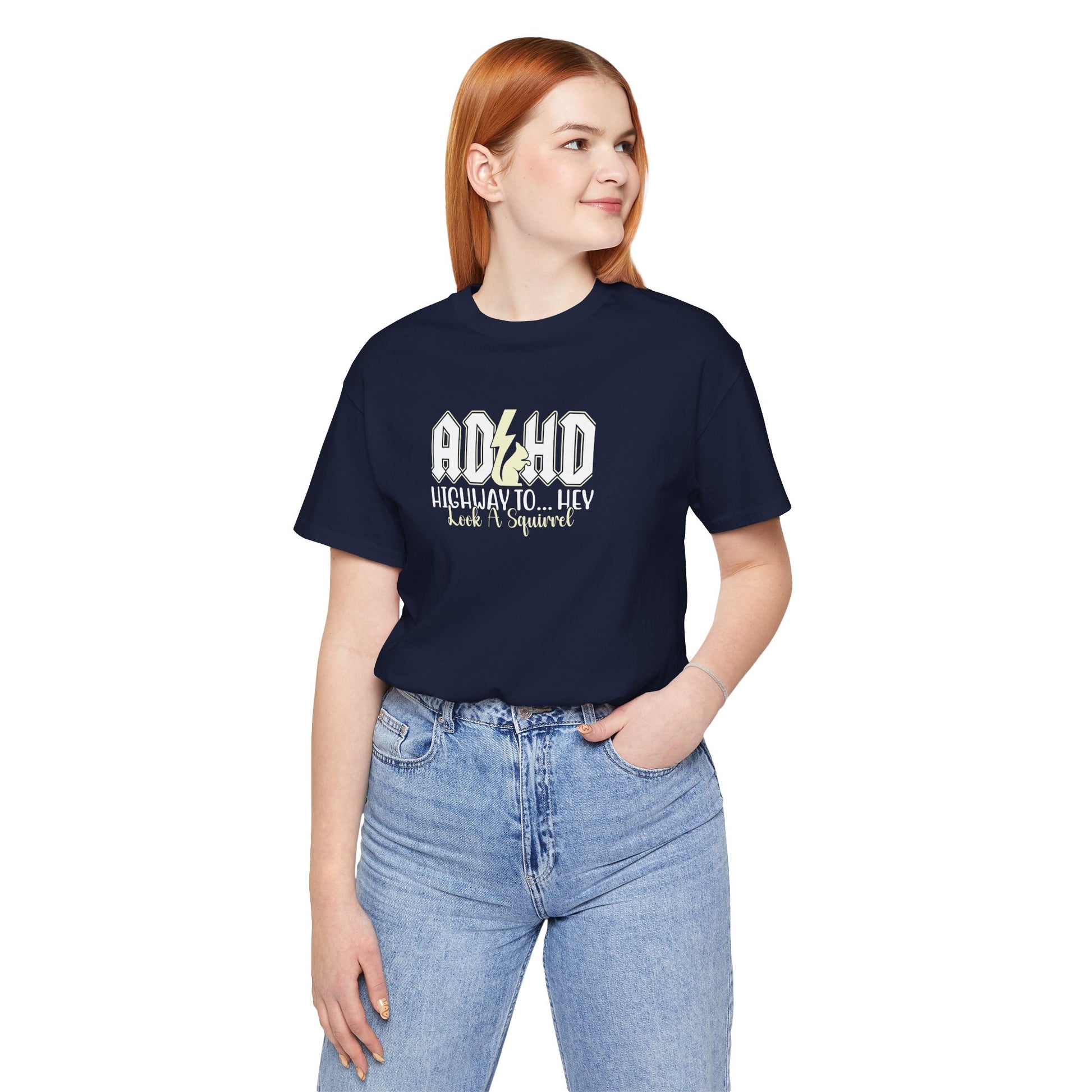 T-Shirt HIGHWAY TO... HEY Look A Squirrel ADHD T Shirt – Funny ADHD Tshirt